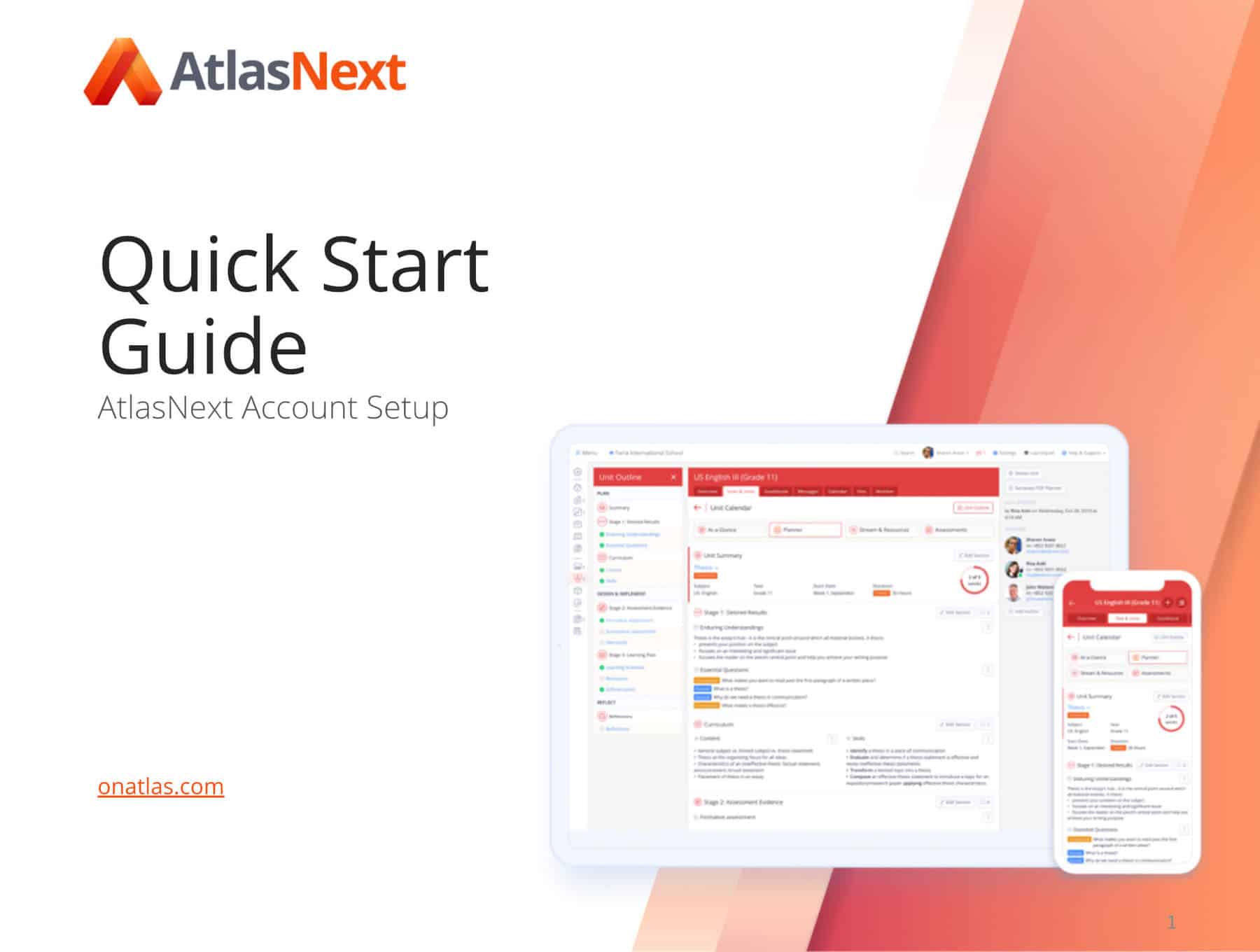 Resource Library 8 AtlasNext: Quick Start Guide for Account Setup