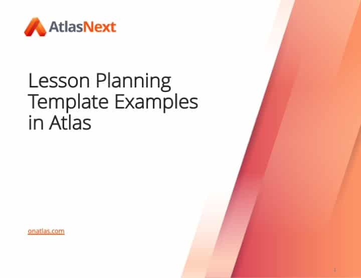 Resource Library 133 Lesson Planning Template Examples in Atlas