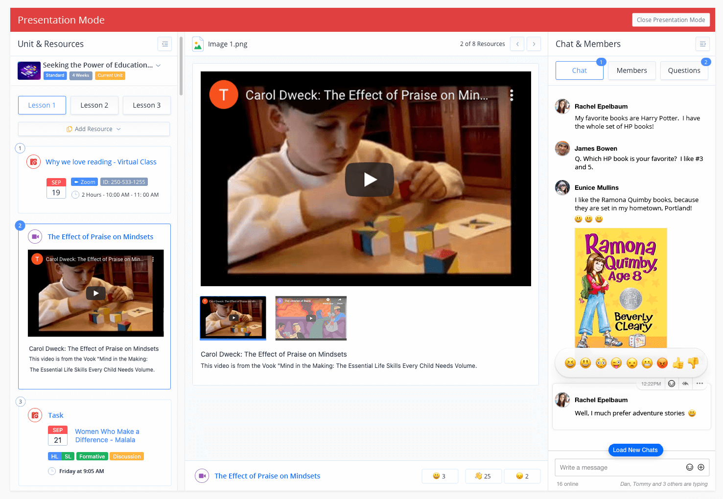 Features 49 Presentation Mode