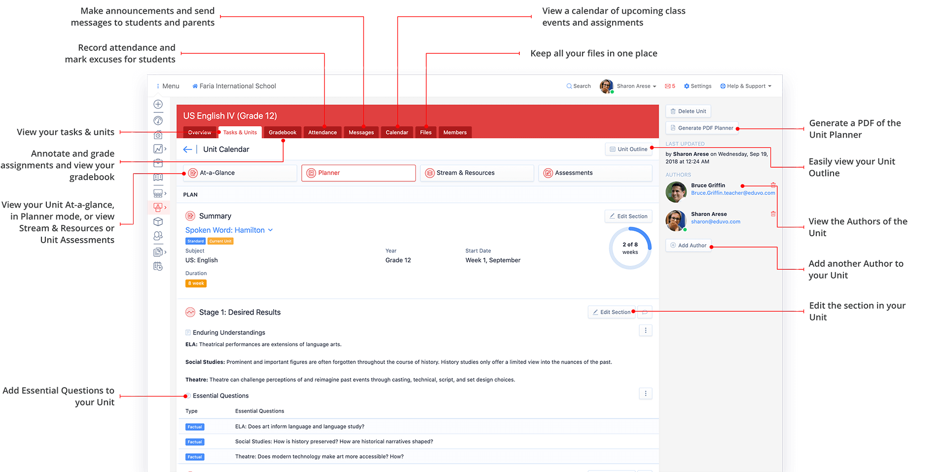 Features 34 features curriculum