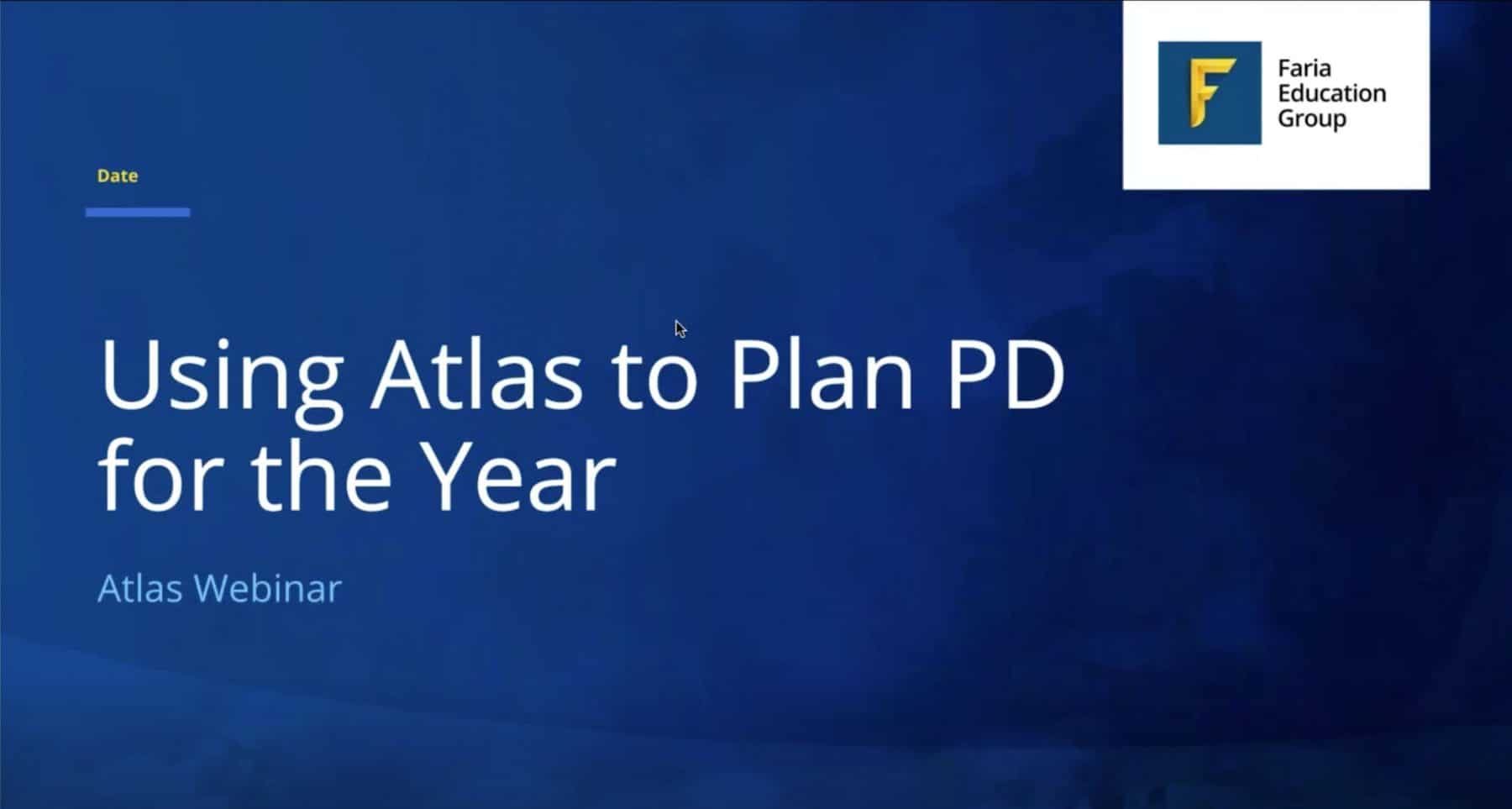 Using Atlas to Help Plan your PD for the Year