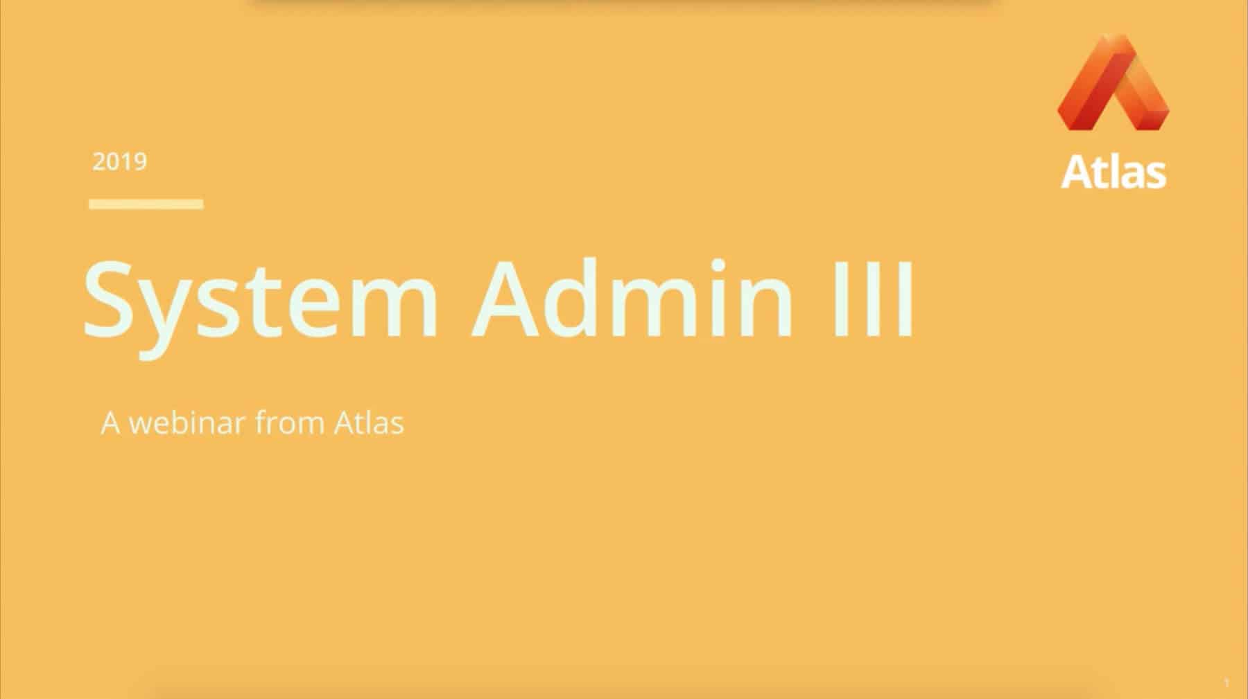 System Admin 3: Lesson Planning and Template Design