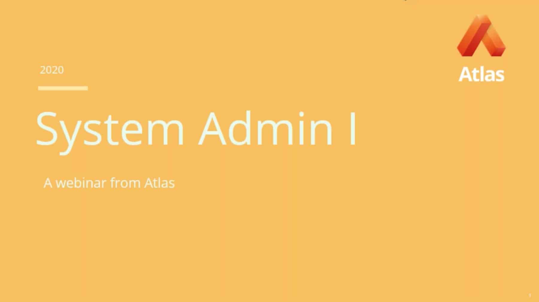 Atlas System Administrator
