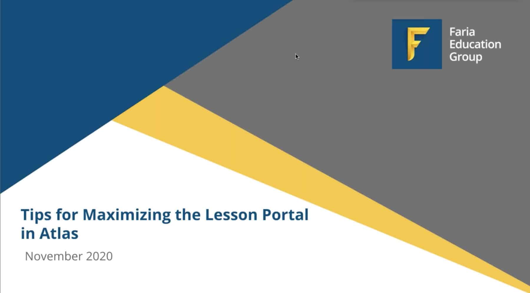 Tips for Maximizing the Lesson Portal in Atlas