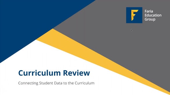 Curriculum Review: Using Student Data to Update the Curriculum