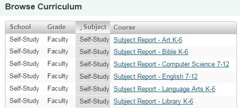 course reports