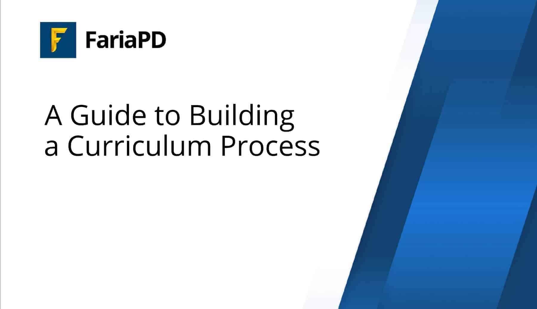 A Guide to Building a Curriculum Process
