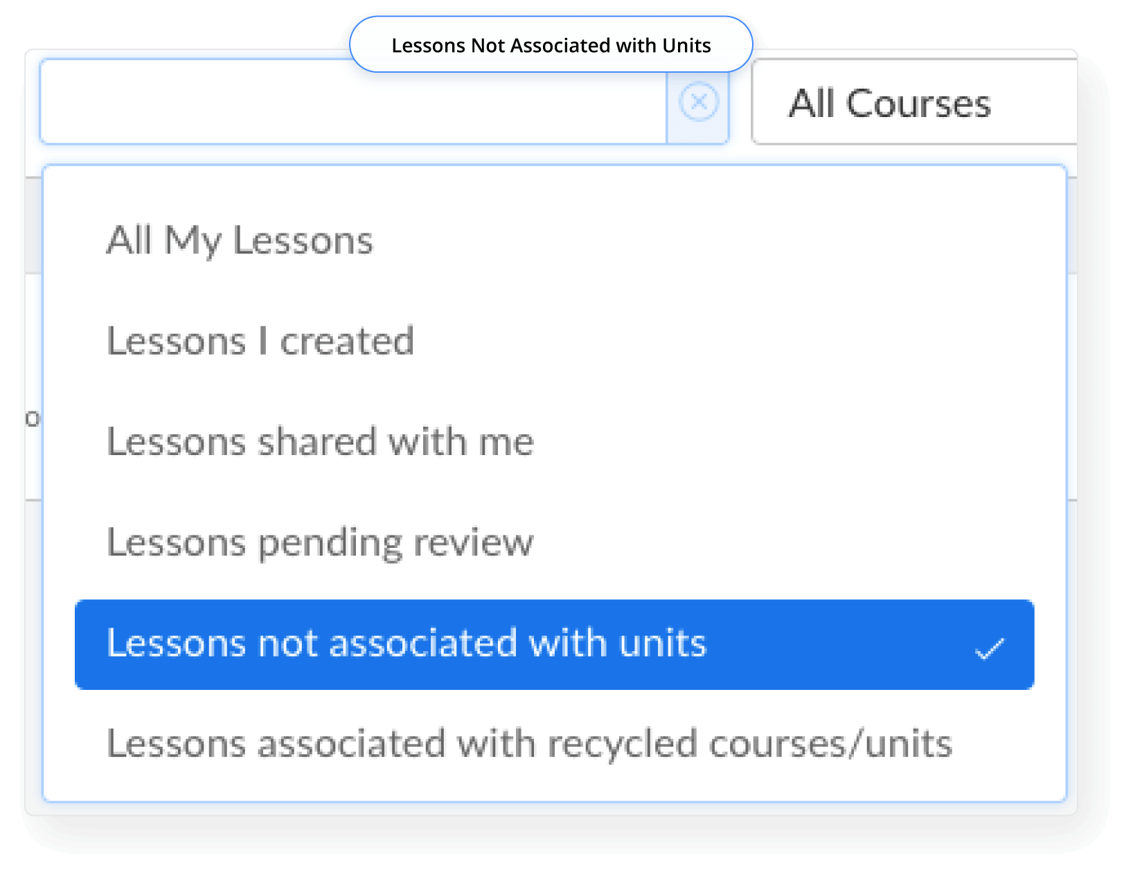 Lessons Not Associated w